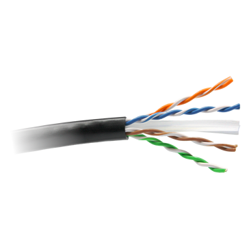 CAT6 outdoor U/UTP kabel, 305m, zwart
