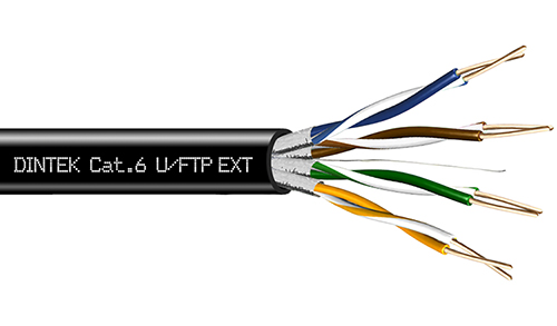CAT6 outdoor U/FTP kabel, 305m, zwart, N1103-04011